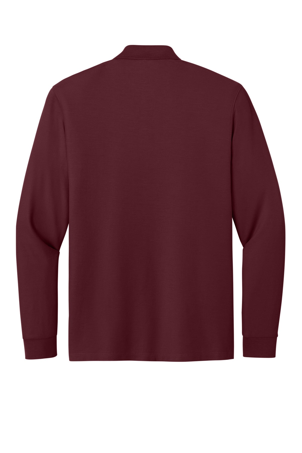 Port Authority Wearever Signature Pique Long Sleeve Polo - Burgundy