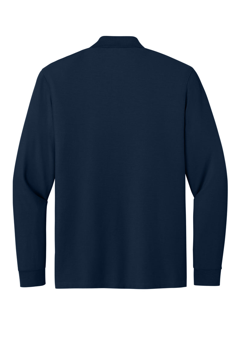 Port Authority Wearever Signature Pique Long Sleeve Polo - River Blue Navy