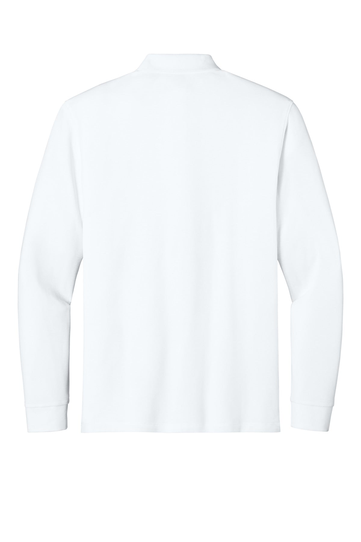 Port Authority Wearever Signature Pique Long Sleeve Polo - White