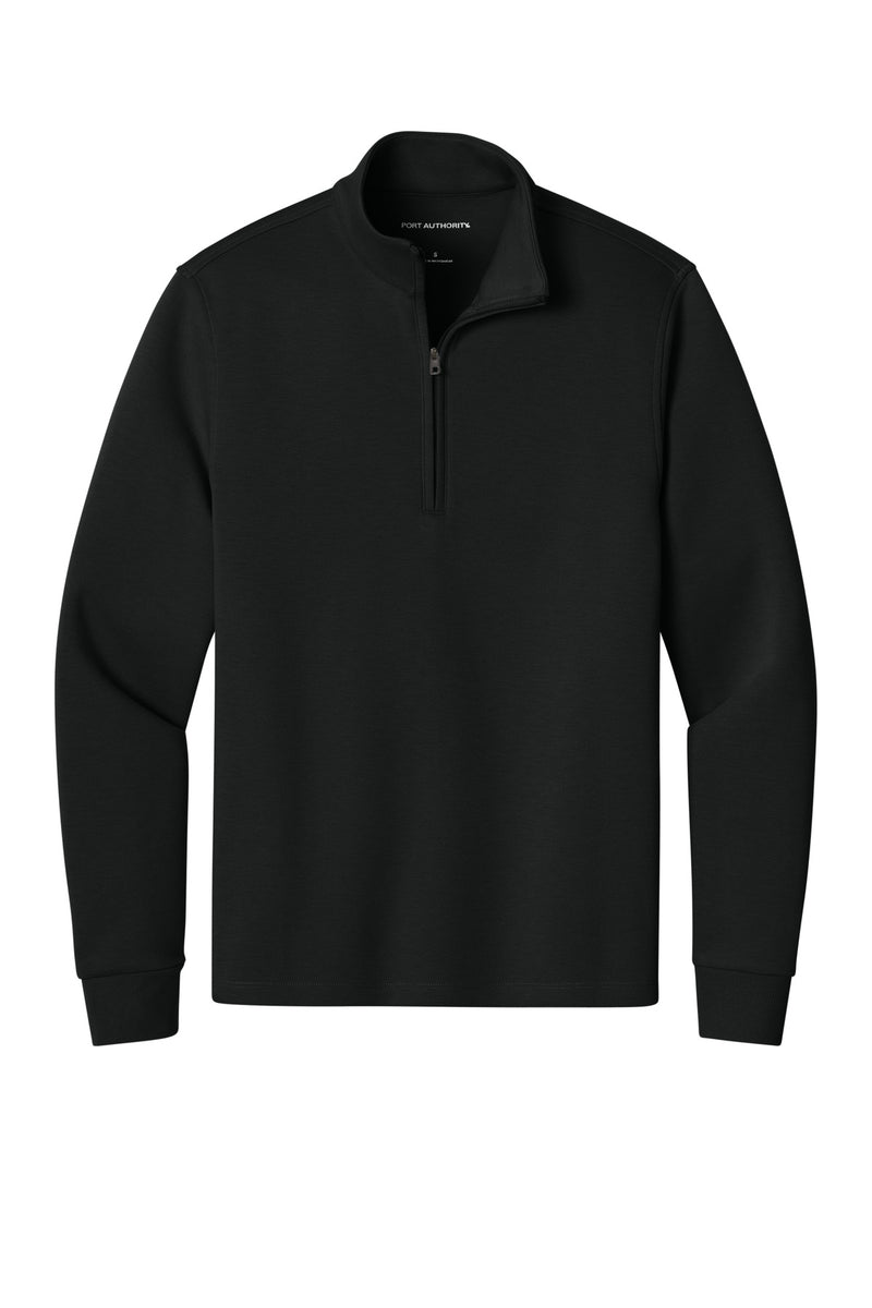 Port Authority Wearever Signature Double Pique 1/4-Zip - Deep Black