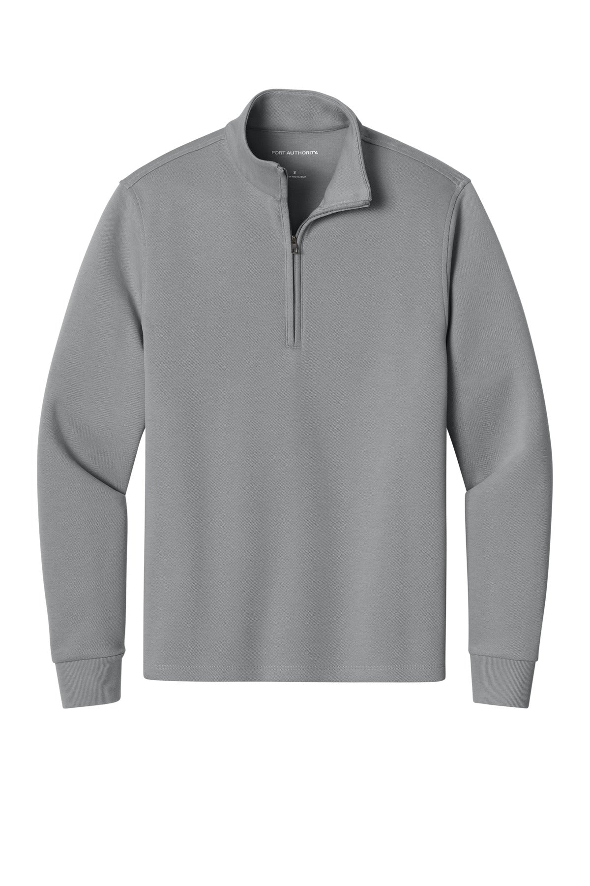 Port Authority Wearever Signature Double Pique 1/4-Zip - Gusty Grey