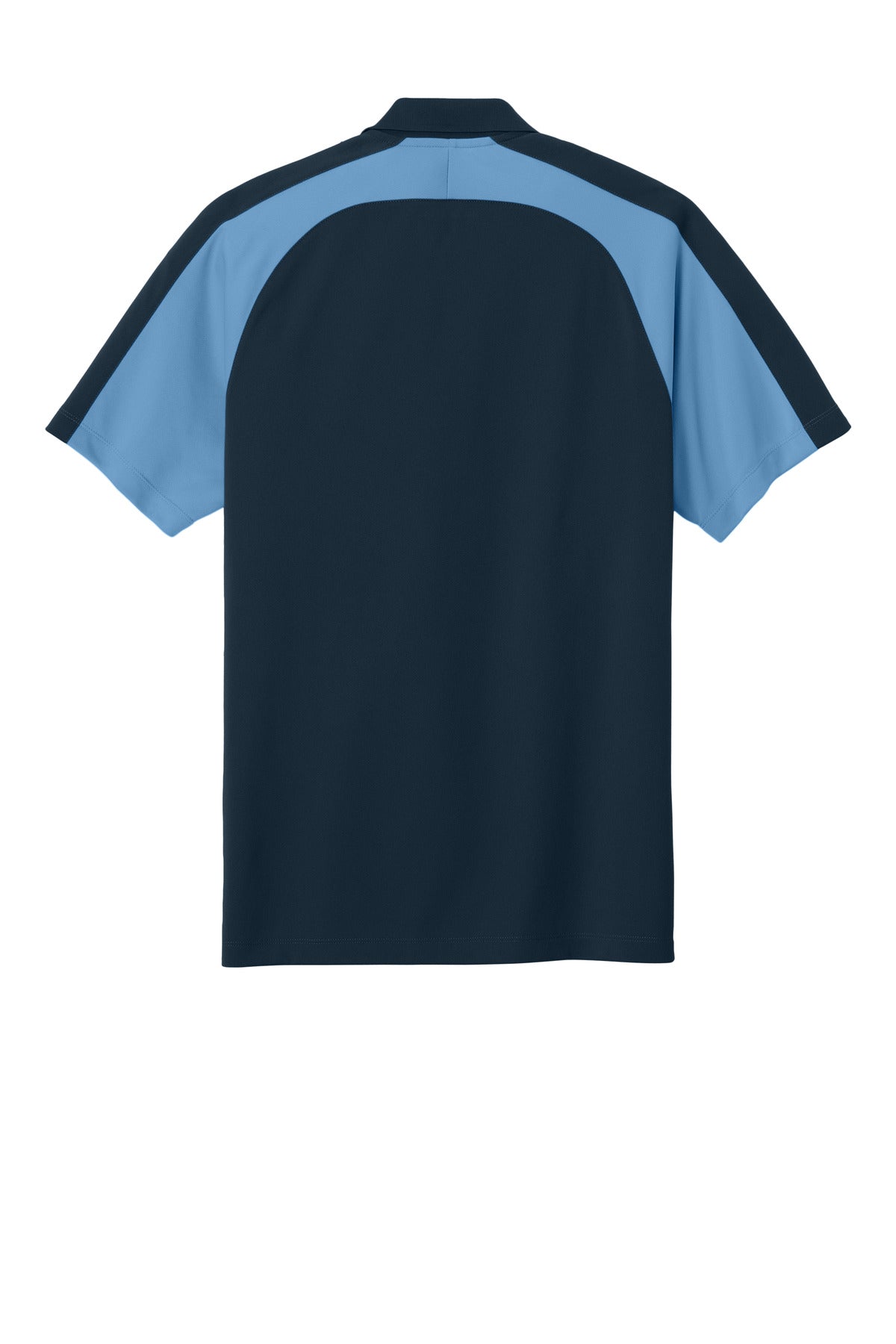 Port Authority Wearever Performance Pique Colorblock Polo - River Blue Navy/ Carolina Blue
