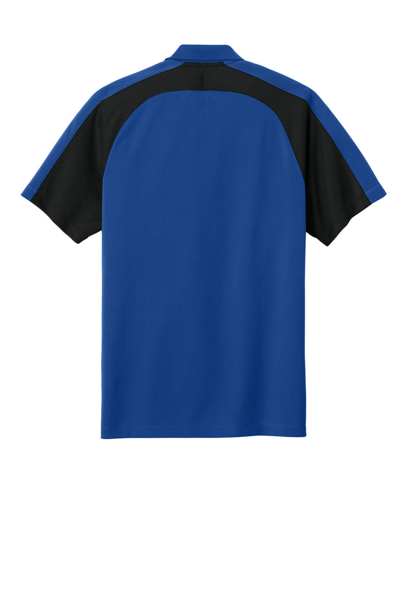 Port Authority Wearever Performance Pique Colorblock Polo - True Royal/ Black