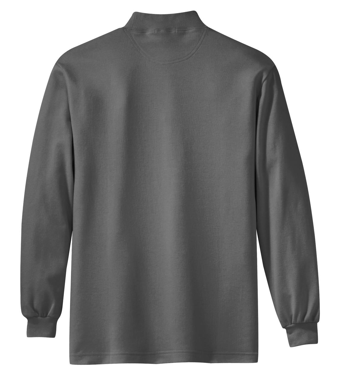 Port Authority Interlock Knit Mock Turtleneck - Steel Grey