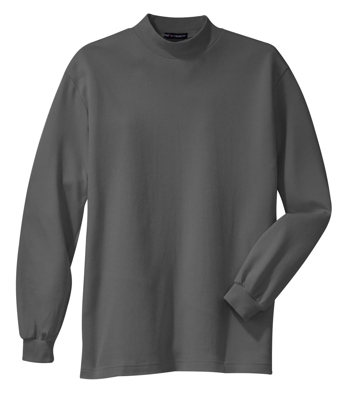 Port Authority Interlock Knit Mock Turtleneck - Steel Grey