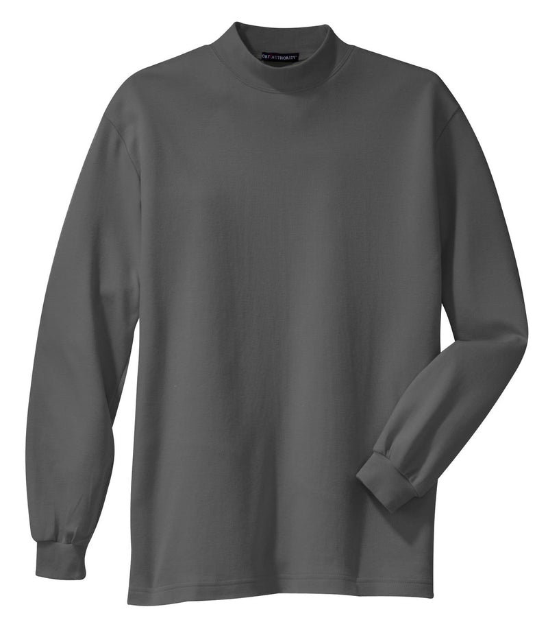 Port Authority Interlock Knit Mock Turtleneck - Steel Grey