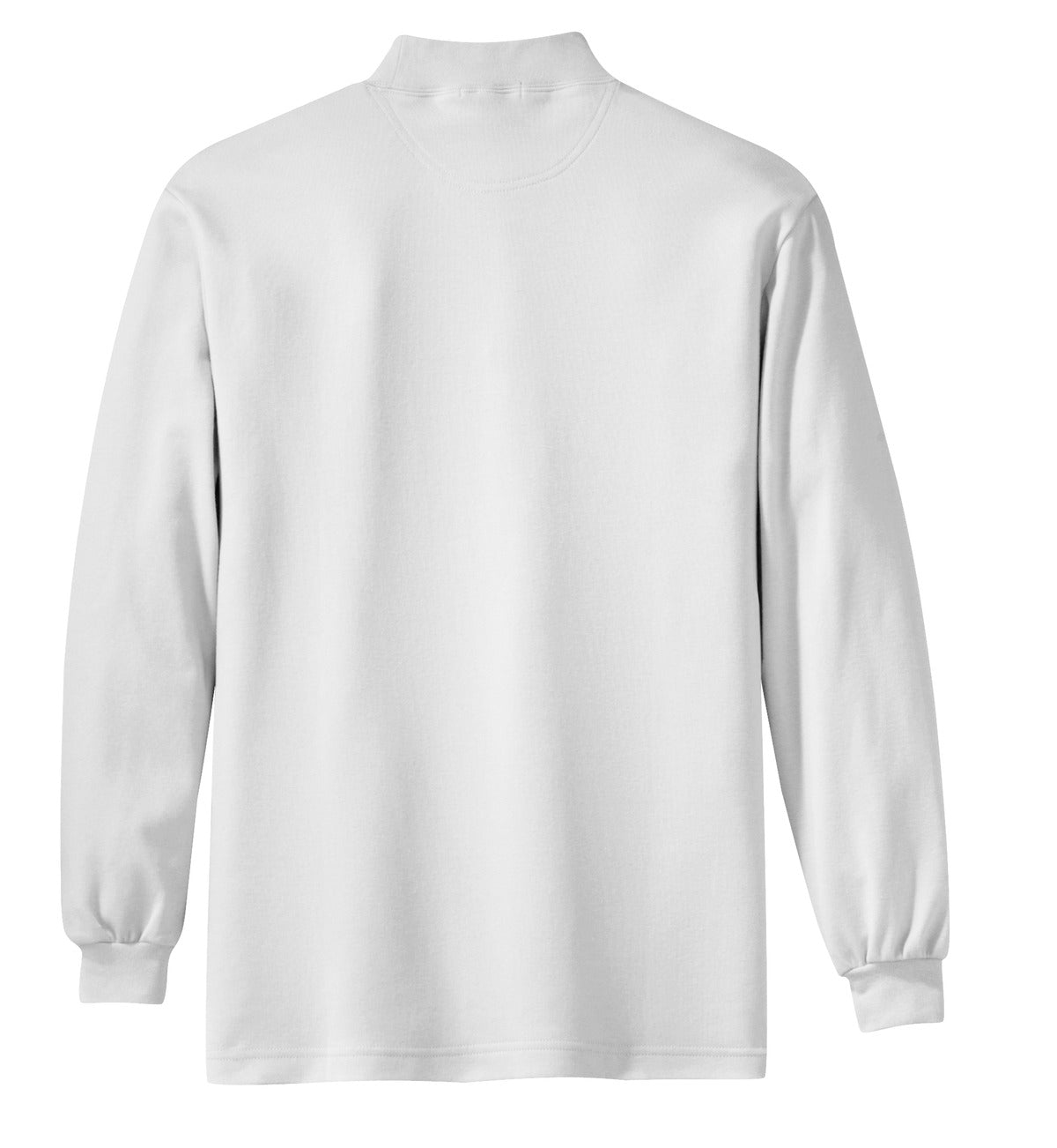 Port Authority Interlock Knit Mock Turtleneck - White