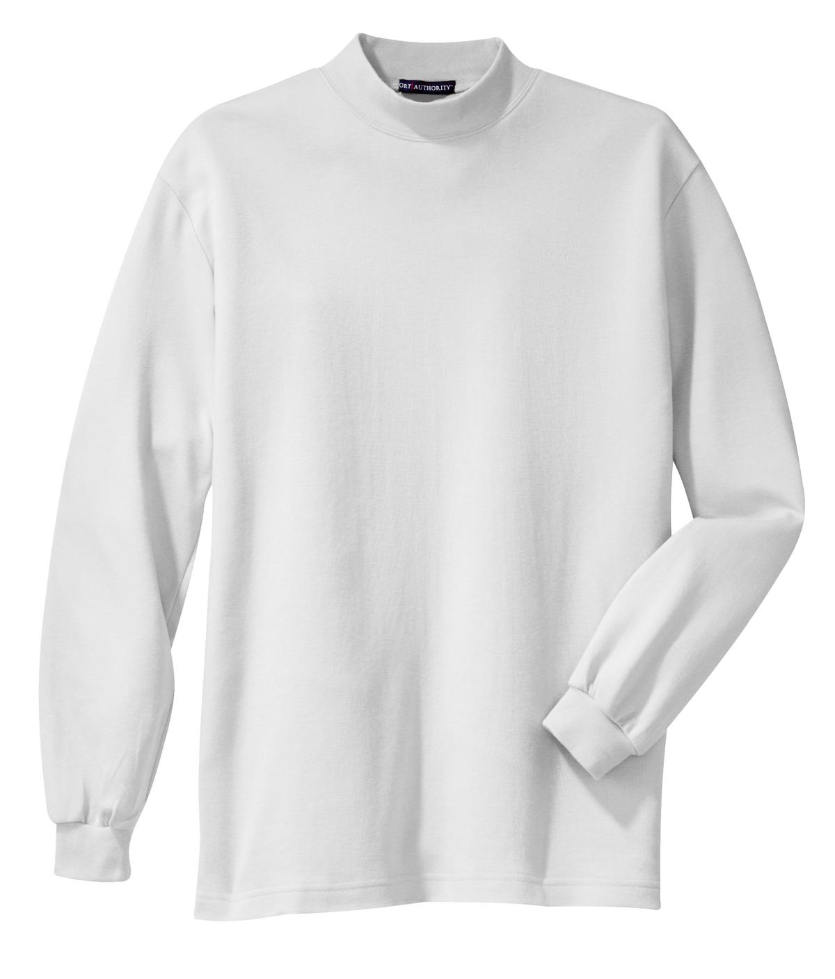 Port Authority Interlock Knit Mock Turtleneck - White