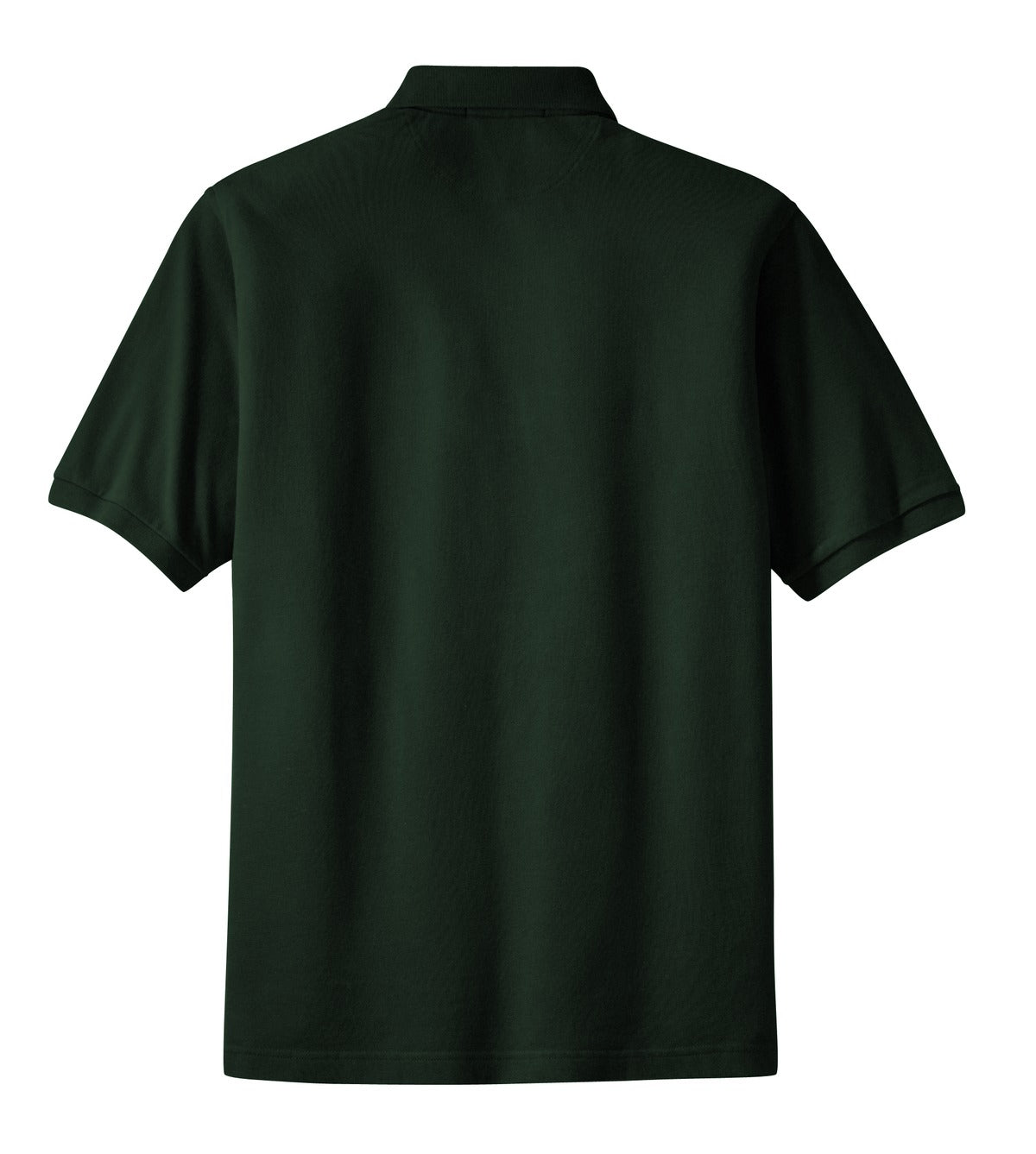Port Authority Heavyweight Cotton Pique Polo with Pocket - Dark Green
