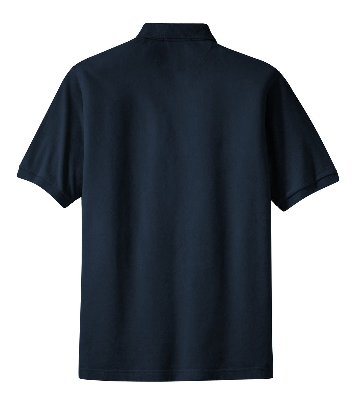 Port Authority Heavyweight Cotton Pique Polo with Pocket - Navy