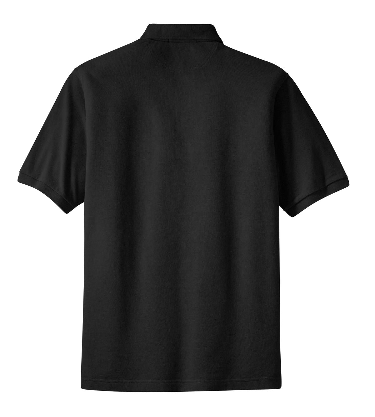 Port Authority Heavyweight Cotton Pique Polo - Black