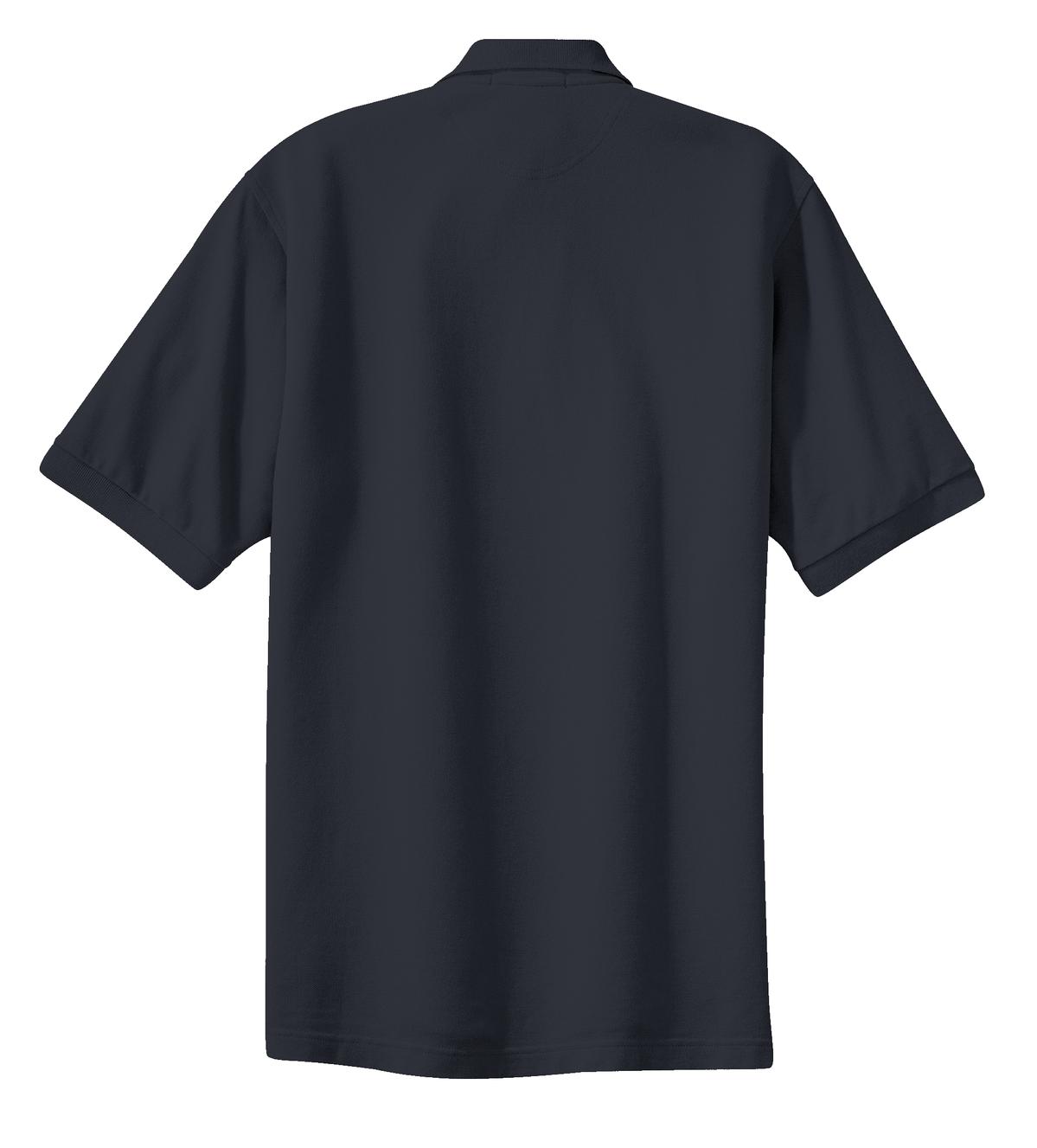 Port Authority Heavyweight Cotton Pique Polo - Classic Navy