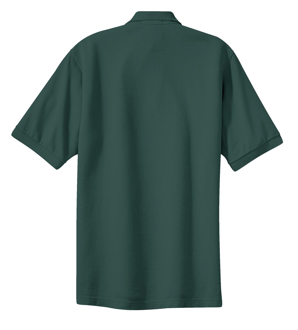 Port Authority Heavyweight Cotton Pique Polo - Dark Green