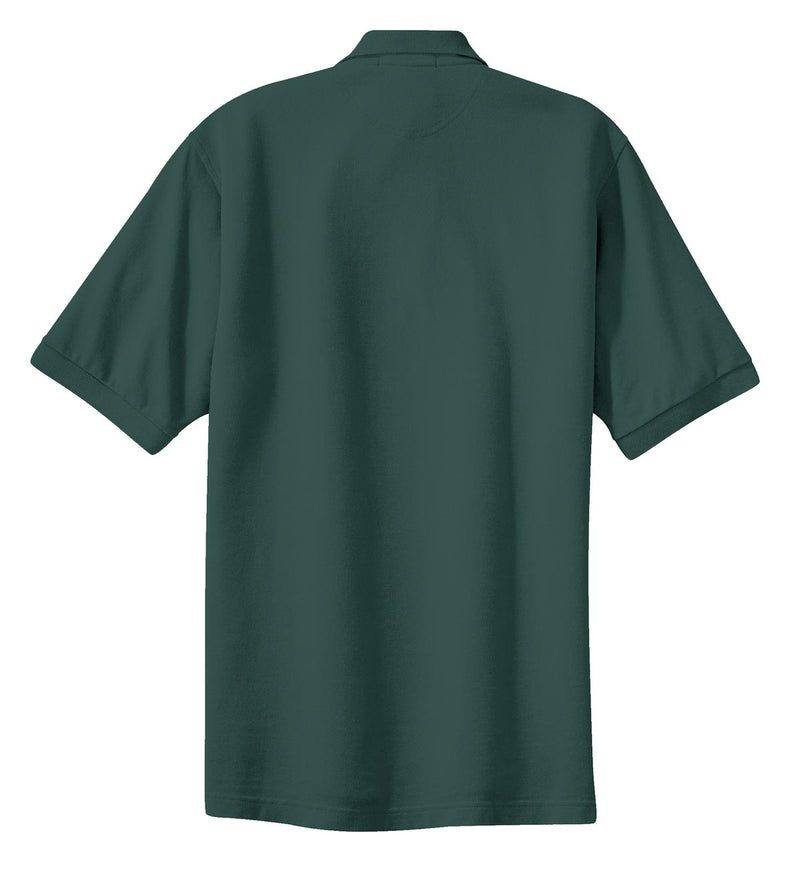 Port Authority Heavyweight Cotton Pique Polo - Dark Green