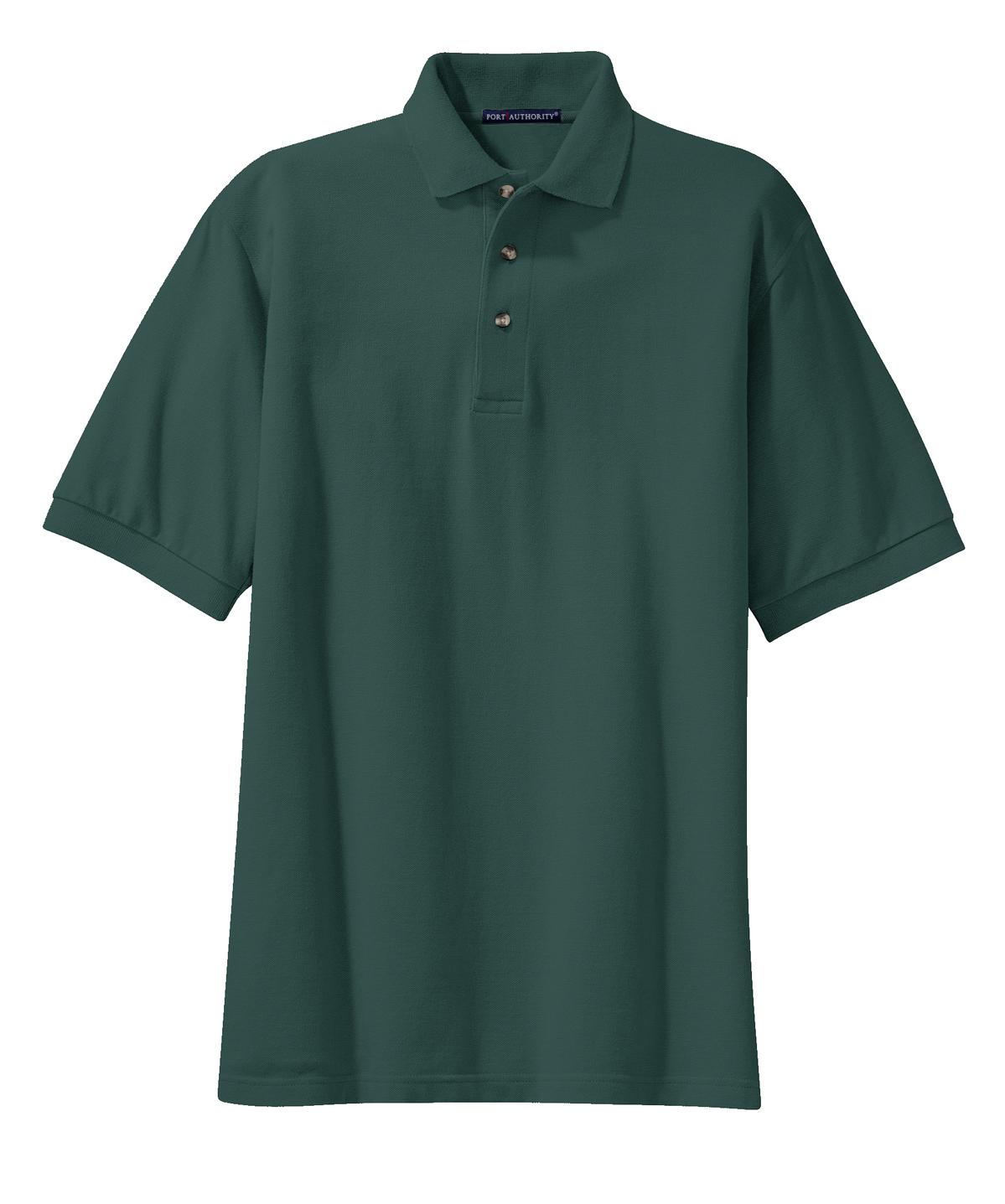 Port Authority Heavyweight Cotton Pique Polo - Dark Green