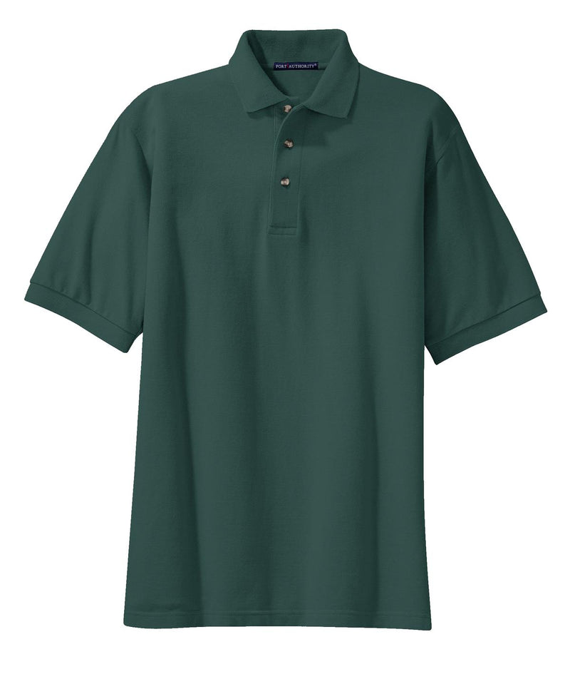 Port Authority Heavyweight Cotton Pique Polo - Dark Green