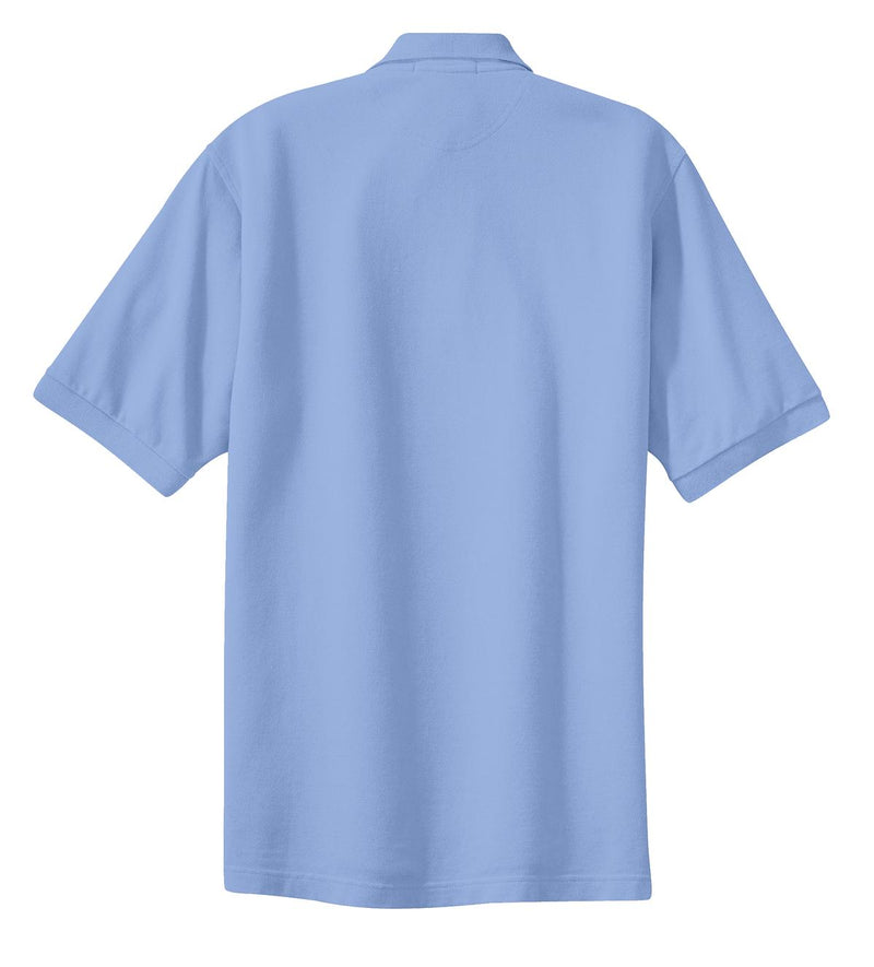 Port Authority Heavyweight Cotton Pique Polo - Light Blue