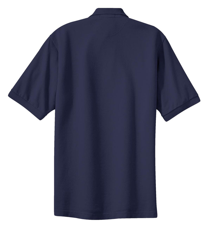 Port Authority Heavyweight Cotton Pique Polo - Navy