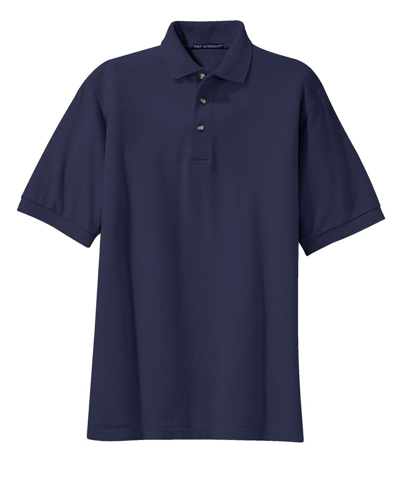 Port Authority Heavyweight Cotton Pique Polo - Navy
