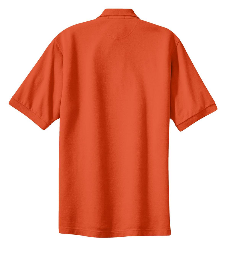 Port Authority Heavyweight Cotton Pique Polo - Orange