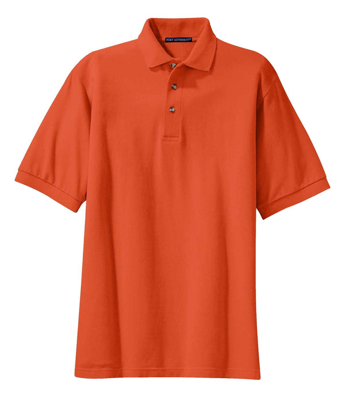 Port Authority Heavyweight Cotton Pique Polo - Orange