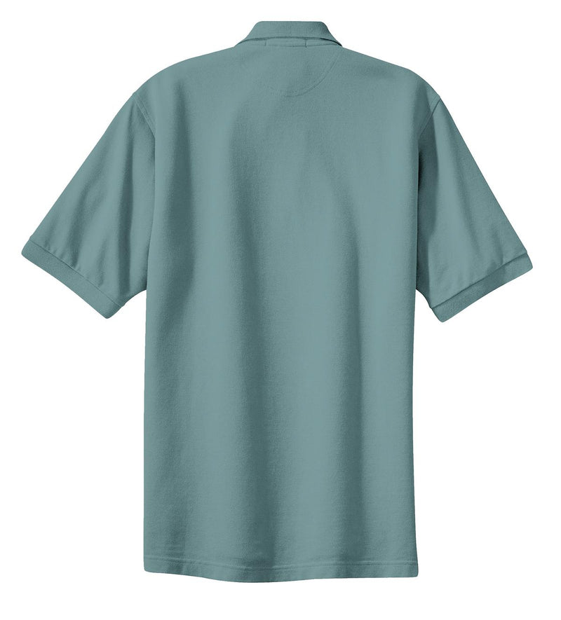 Port Authority Heavyweight Cotton Pique Polo - Seafoam