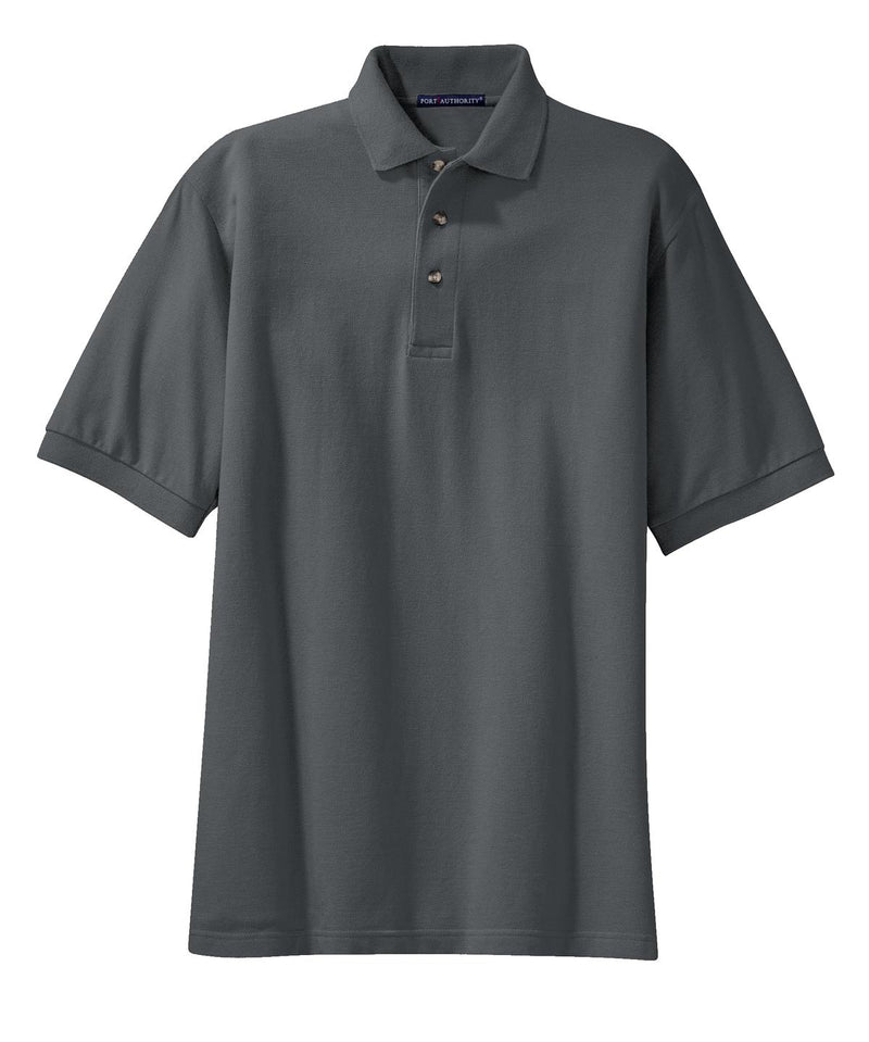 Port Authority Heavyweight Cotton Pique Polo - Steel Grey