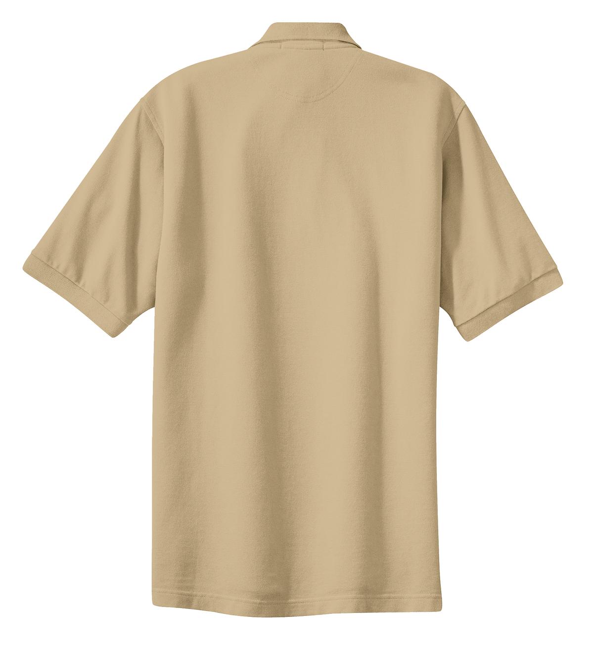 Port Authority Heavyweight Cotton Pique Polo - Stone