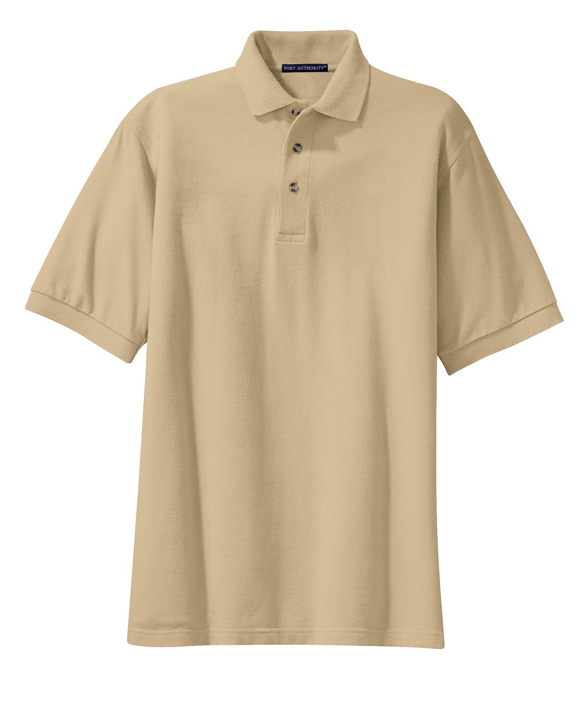 Port Authority Heavyweight Cotton Pique Polo - Stone