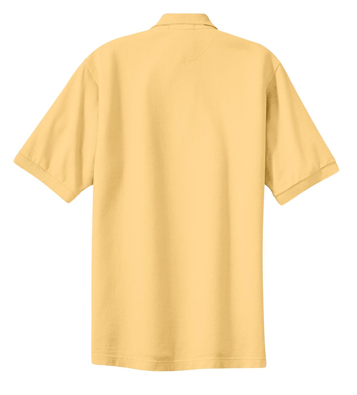 Port Authority Heavyweight Cotton Pique Polo - Yellow