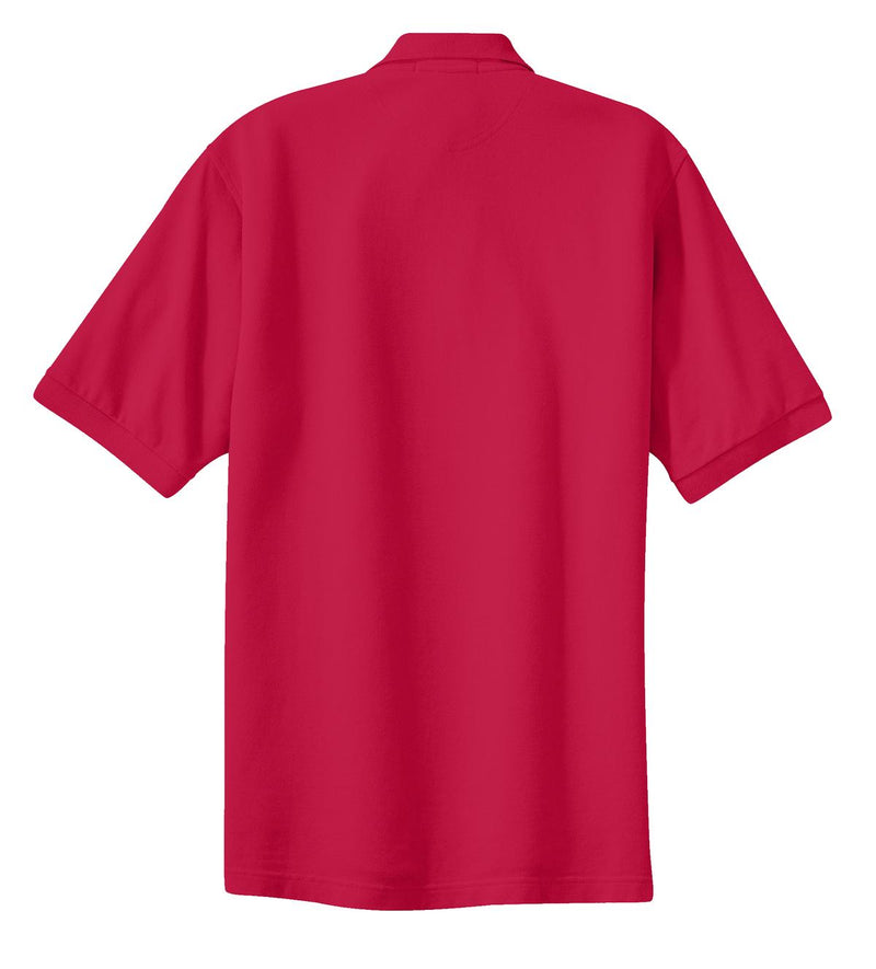 Port Authority Heavyweight Cotton Pique Polo - Red