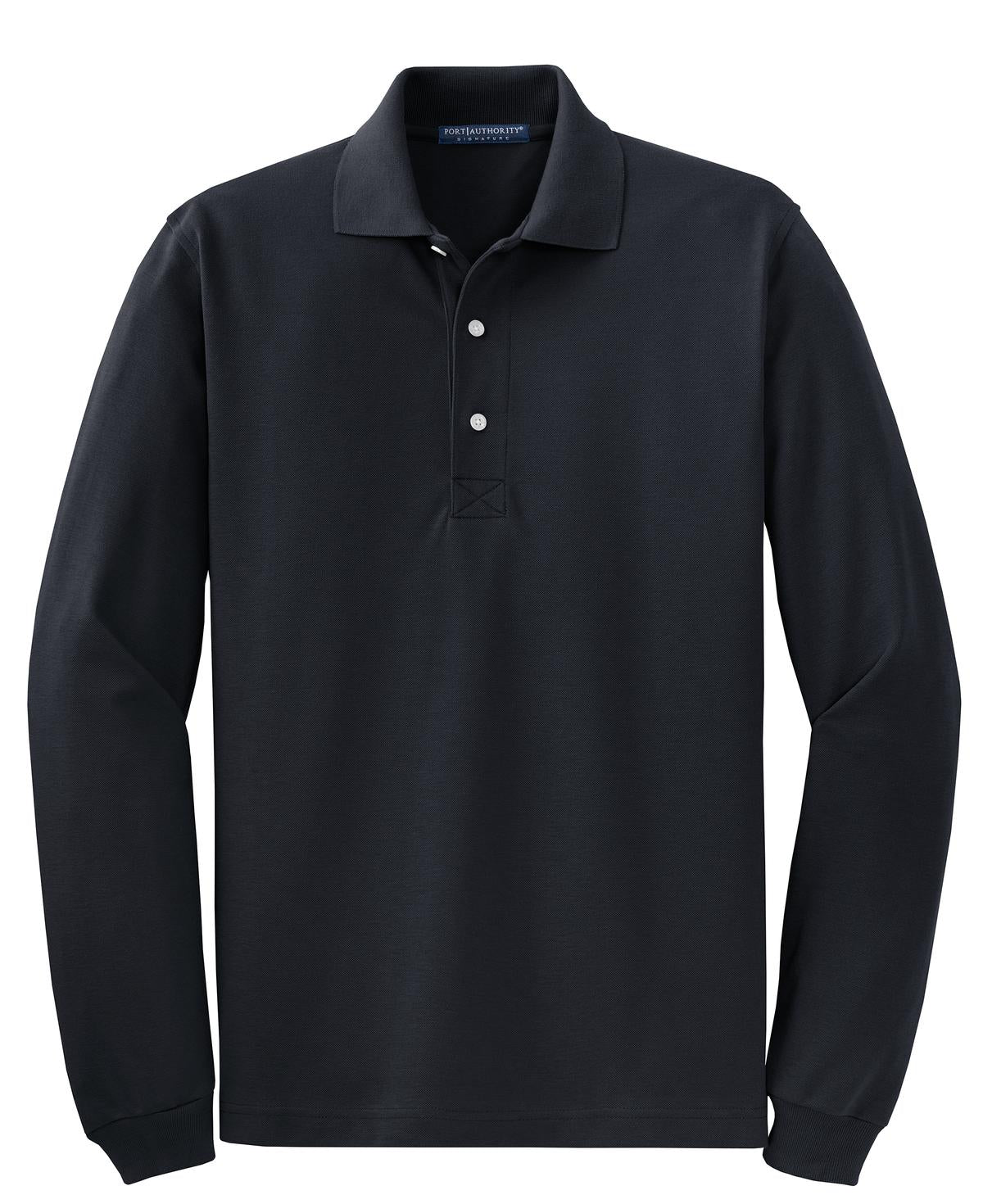 Port Authority Rapid Dry Long Sleeve Polo - Classic Navy
