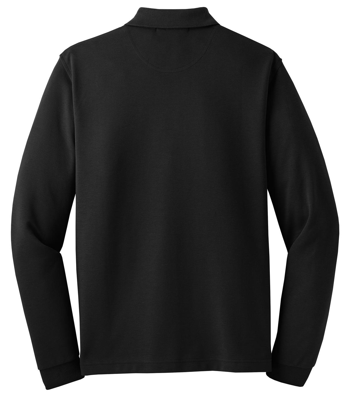 Port Authority Rapid Dry Long Sleeve Polo - Jet Black
