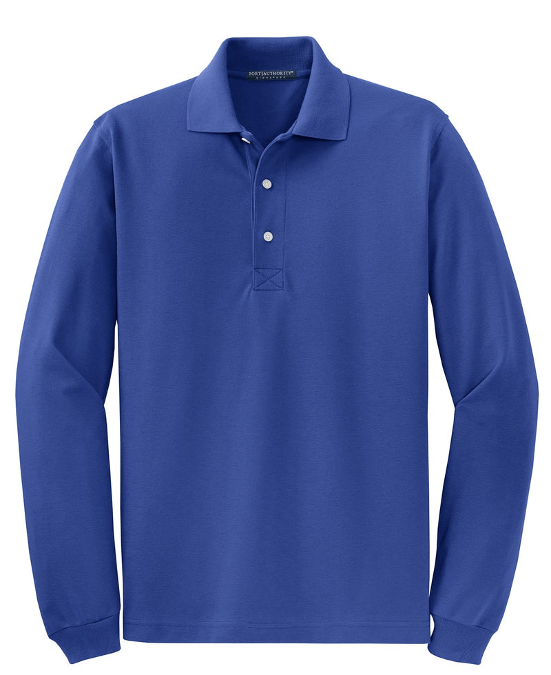 Port Authority Rapid Dry Long Sleeve Polo - Royal