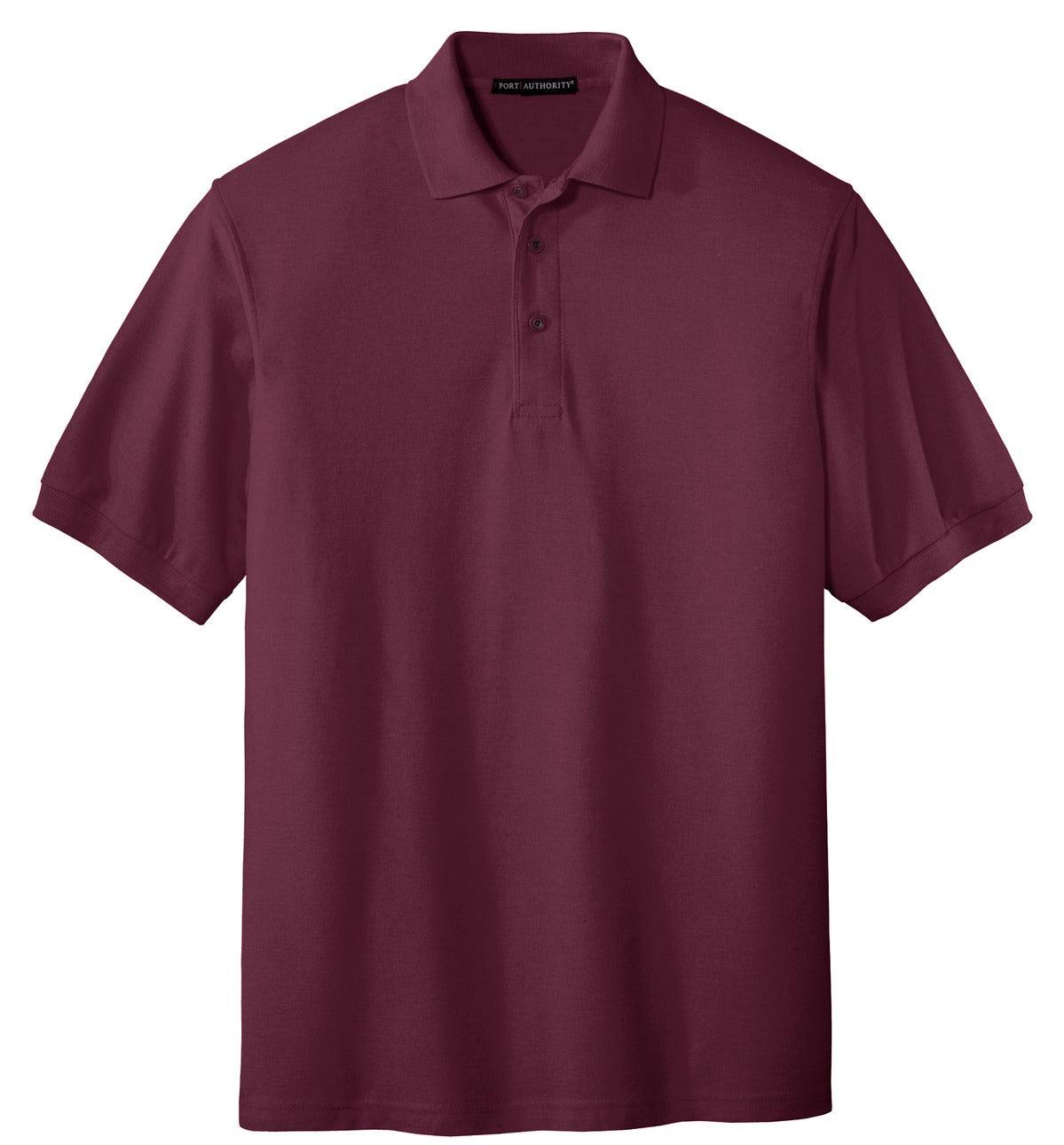 Port Authority Extended Size Silk Touch Polo - Burgundy