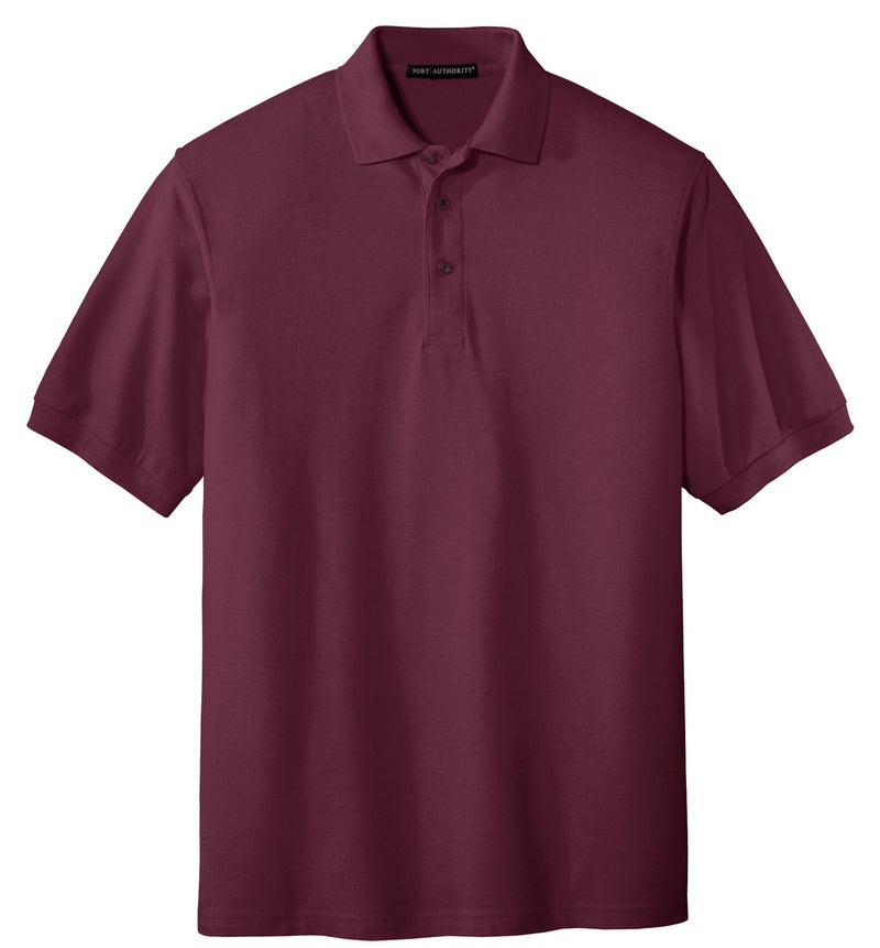 Port Authority Extended Size Silk Touch Polo - Burgundy