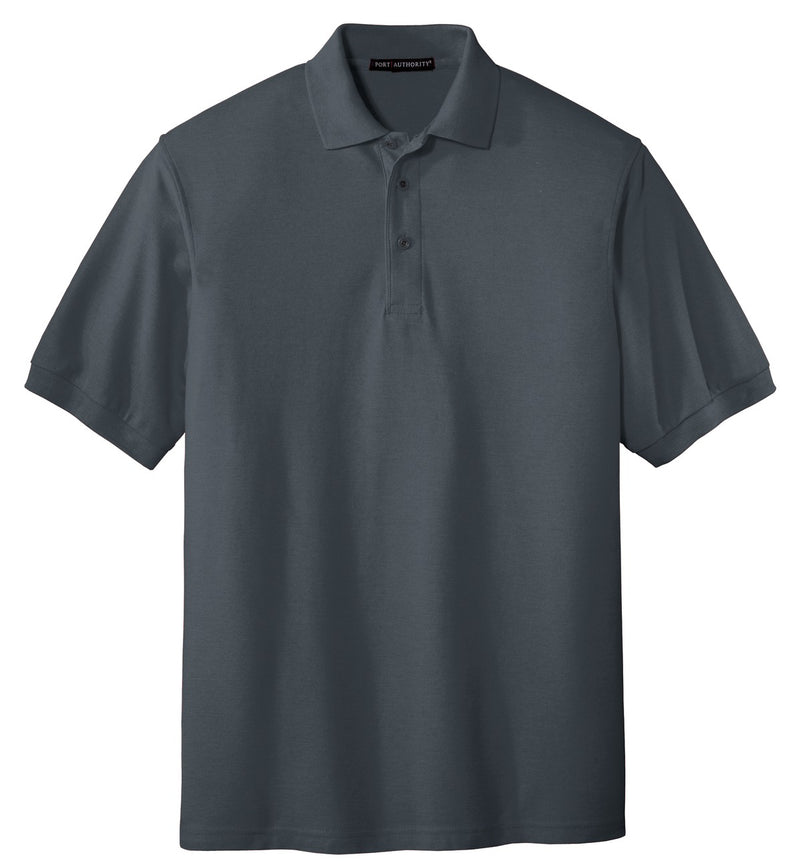 Port Authority Extended Size Silk Touch Polo - Steel Grey