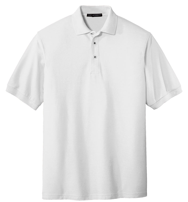 Port Authority Extended Size Silk Touch Polo - White