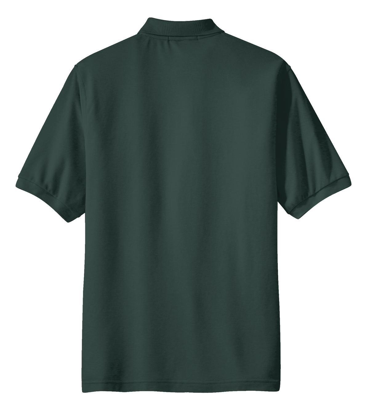 Port Authority Silk Touch Polo with Pocket - Dark Green