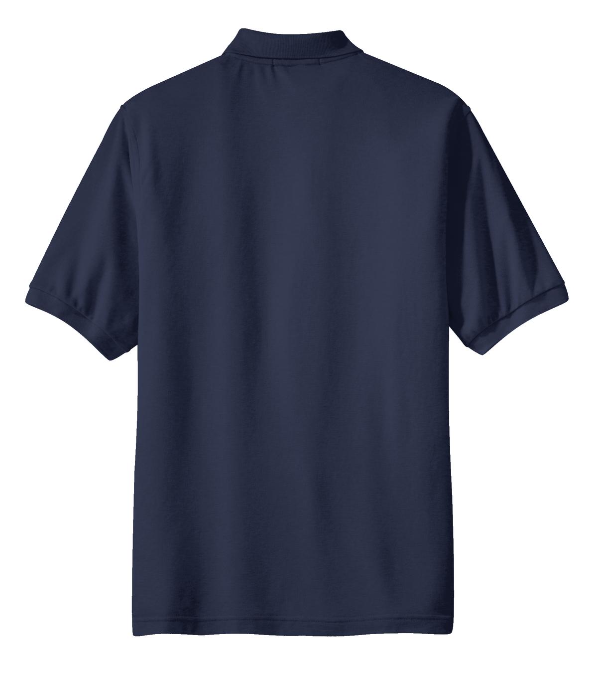 Port Authority Silk Touch Polo with Pocket - Navy