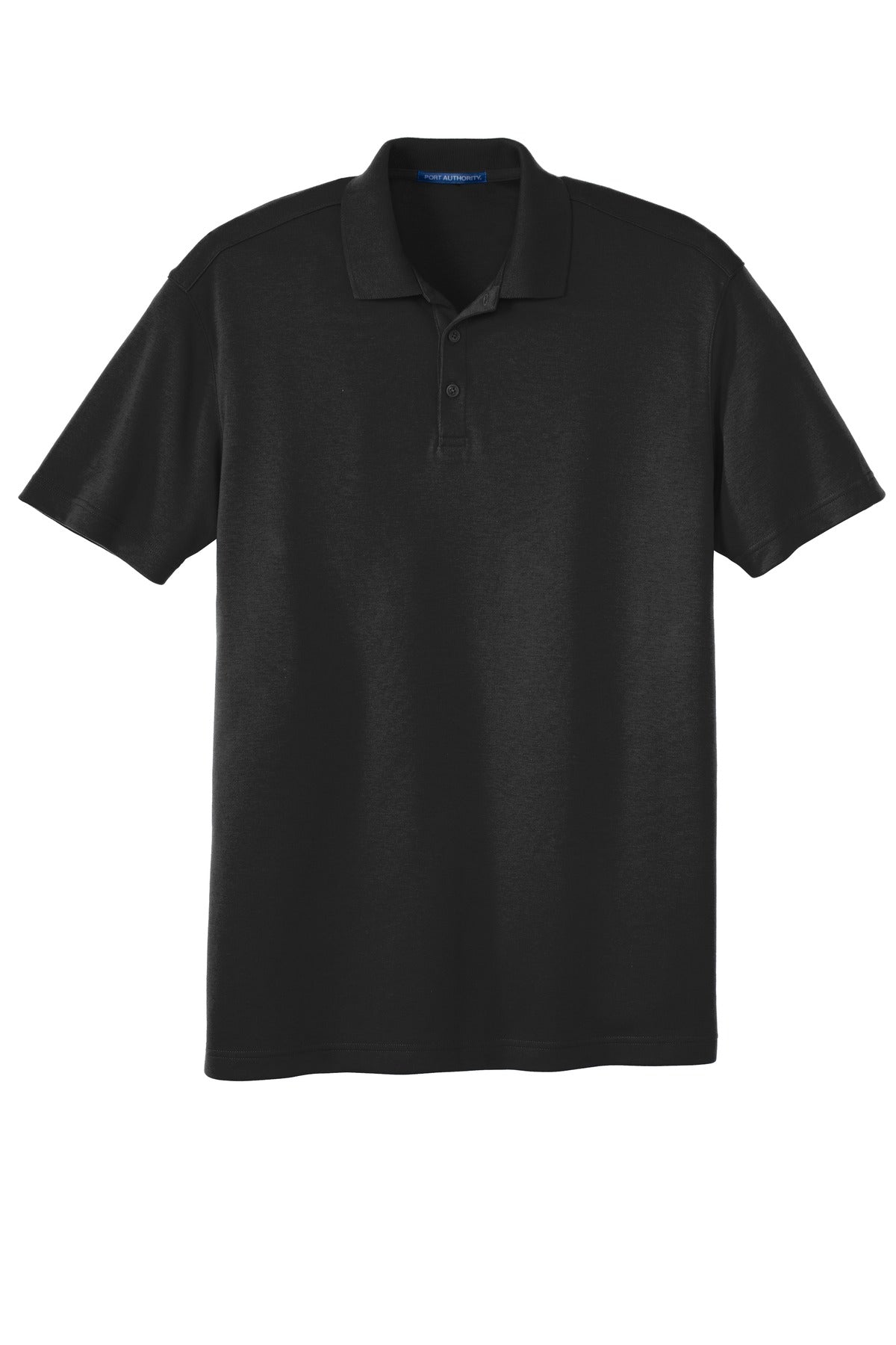 Port Authority Silk Touch Interlock Performance Polo - Black