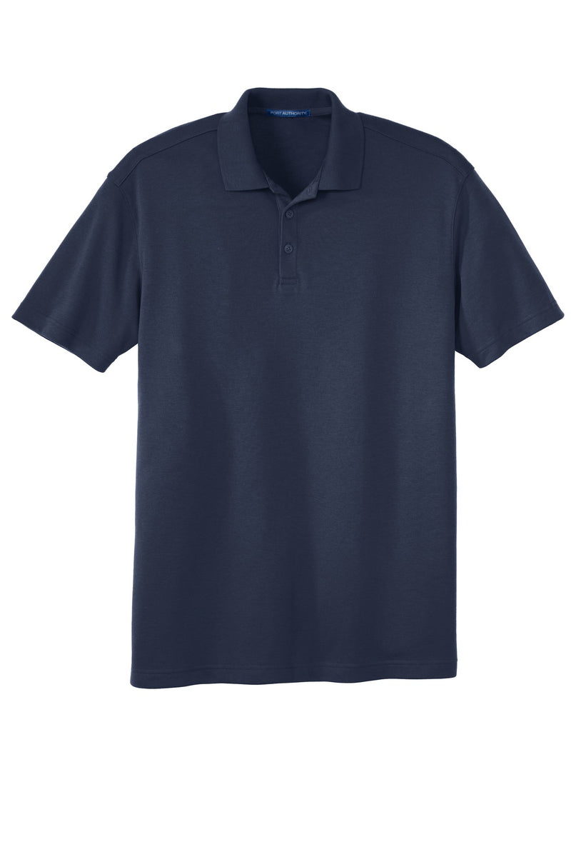 Port Authority Silk Touch Interlock Performance Polo - Navy