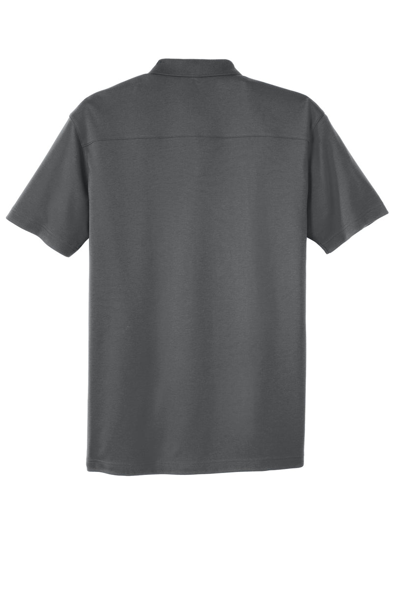 Port Authority Silk Touch Interlock Performance Polo - Sterling Grey