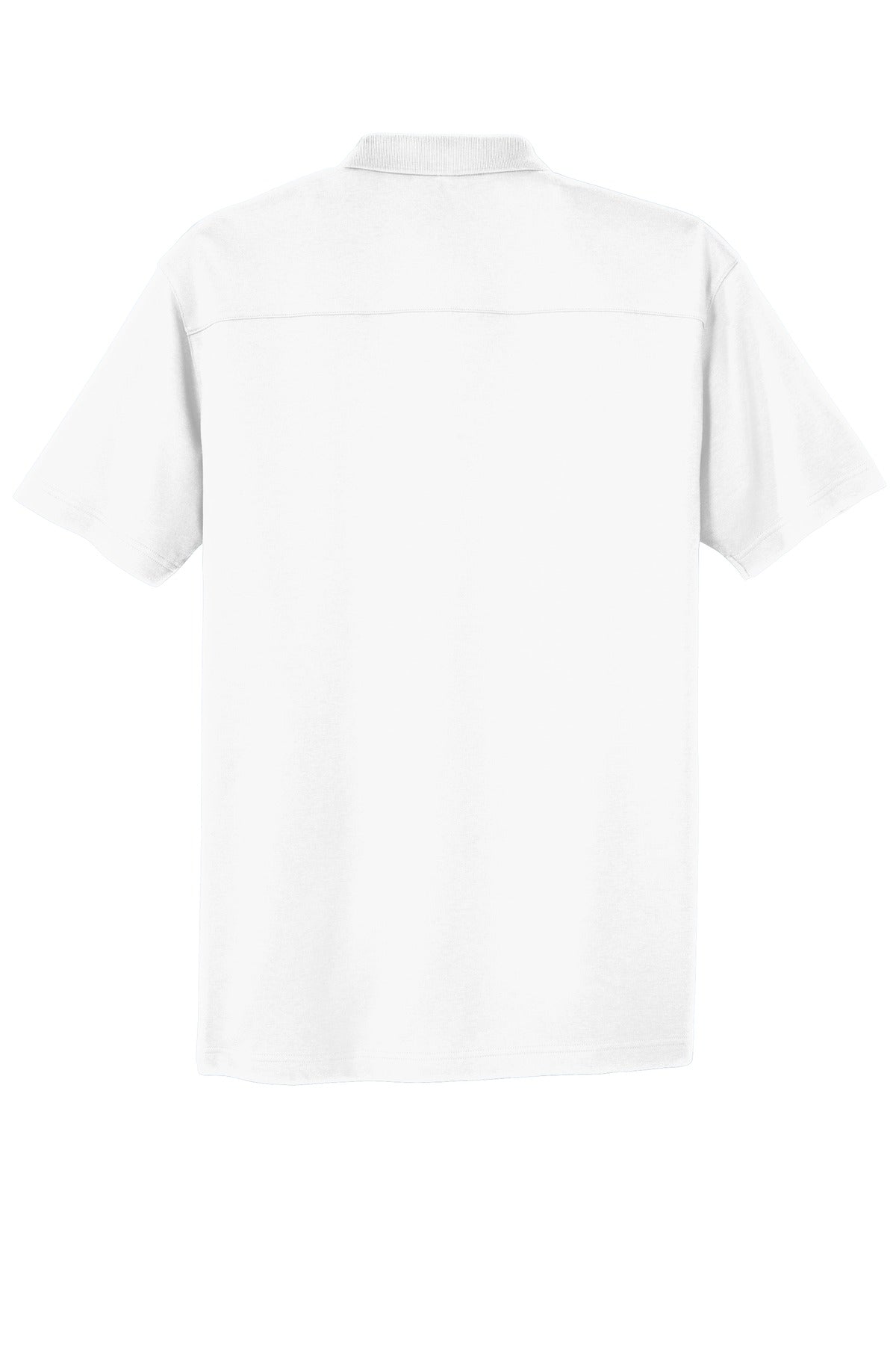Port Authority Silk Touch Interlock Performance Polo - White