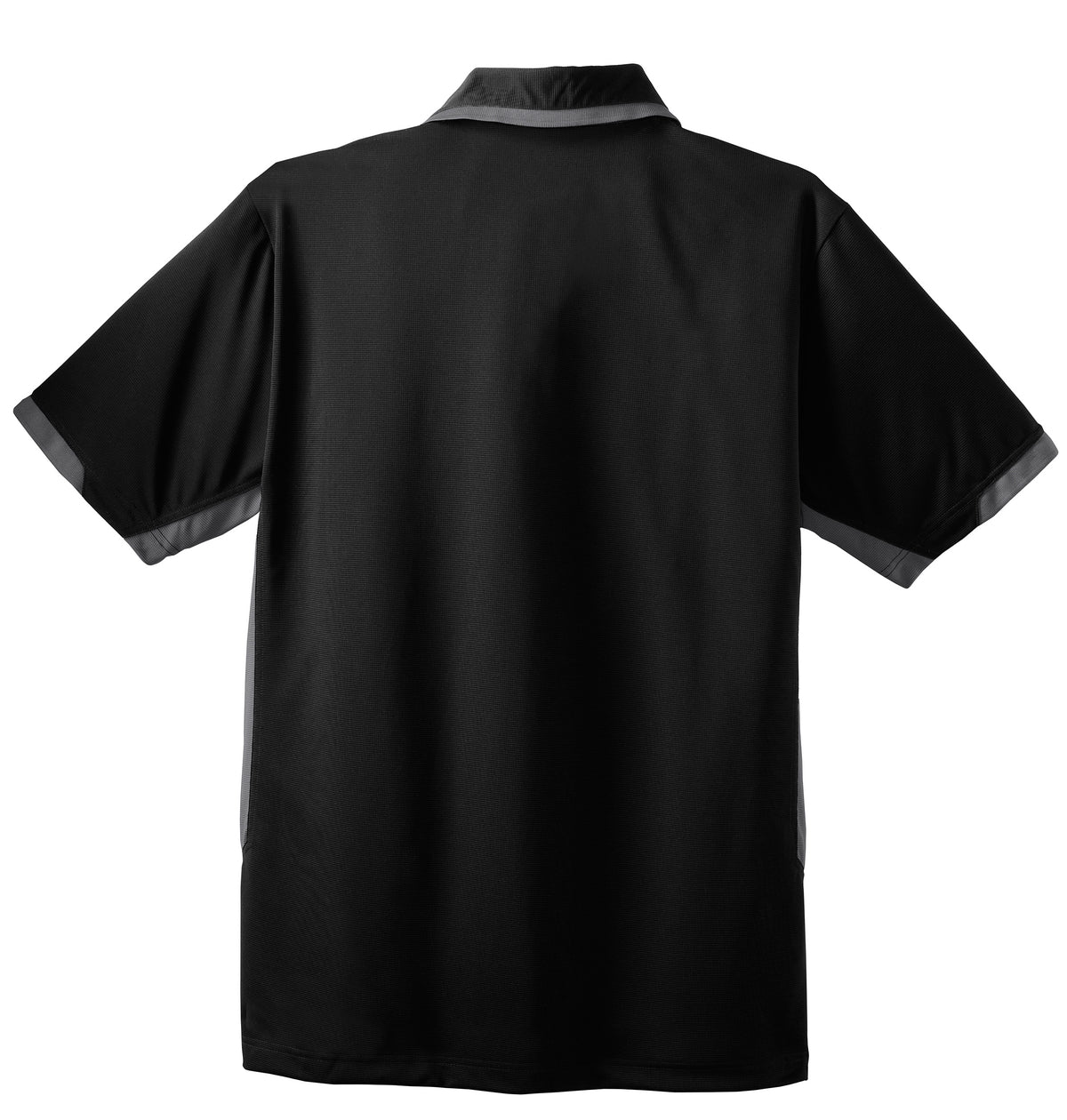Port Authority Dry Zone Colorblock Ottoman Polo - Black/ Iron Grey