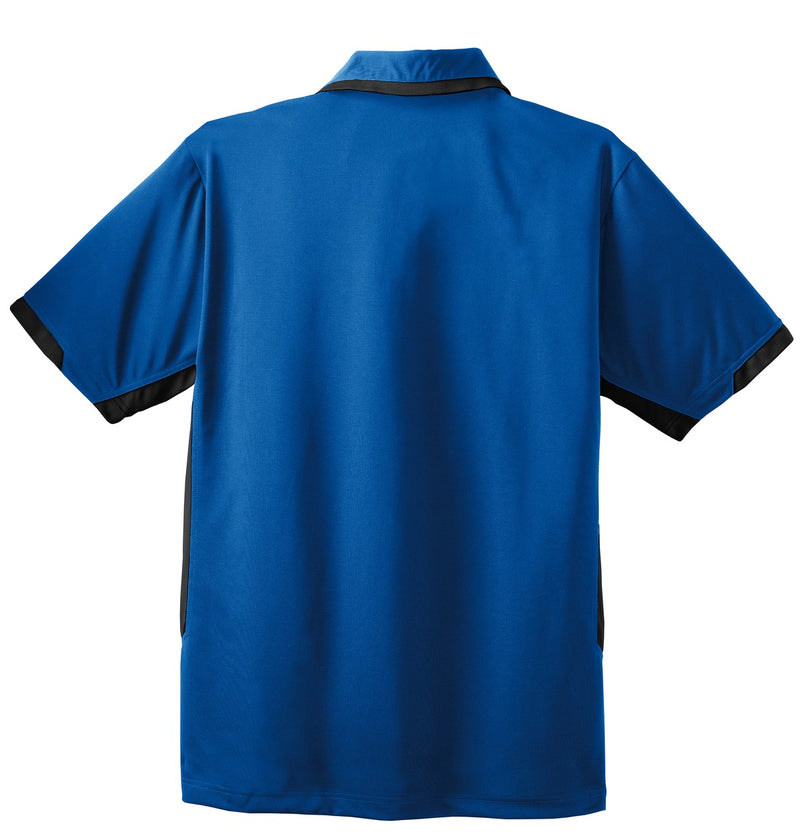 Port Authority Dry Zone Colorblock Ottoman Polo - Royal/ Black