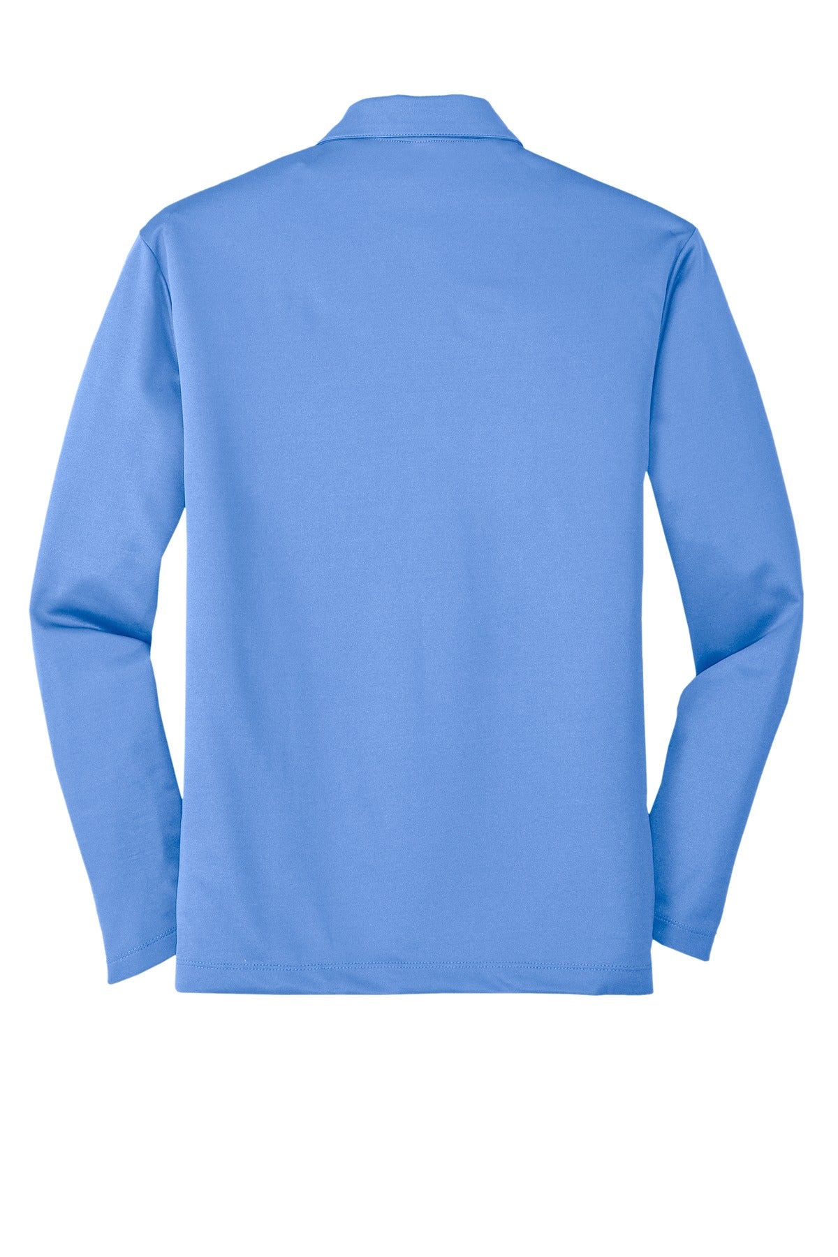 Port Authority Silk Touch Performance Long Sleeve Polo - Carolina Blue