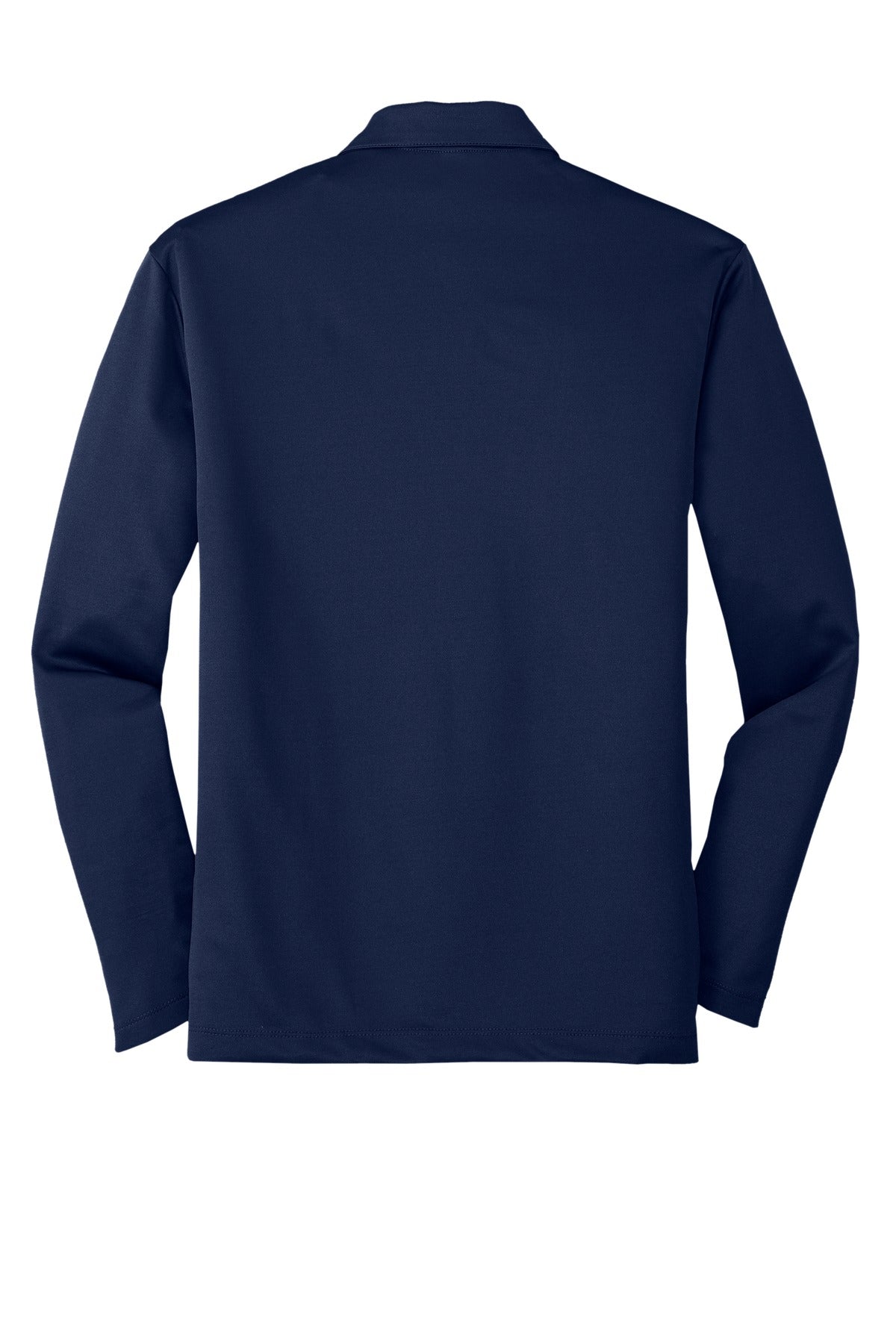 Port Authority Silk Touch Performance Long Sleeve Polo - Navy