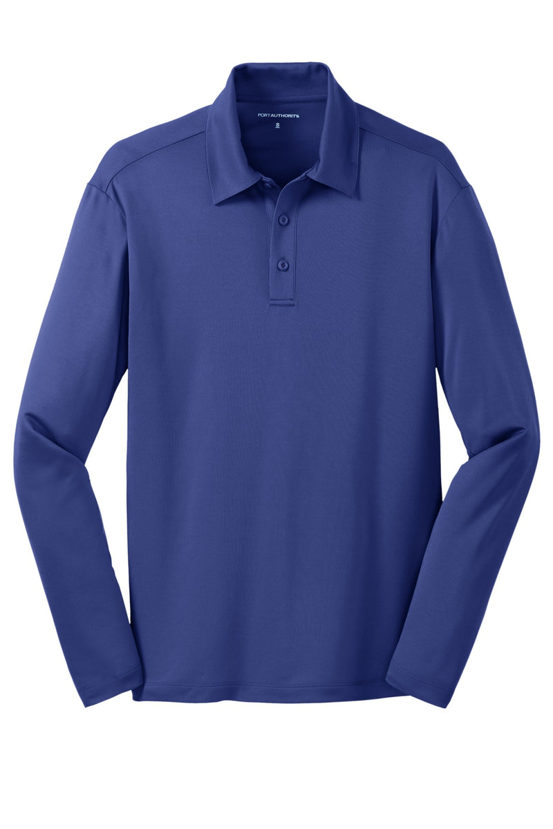 Port Authority Silk Touch Performance Long Sleeve Polo - Royal