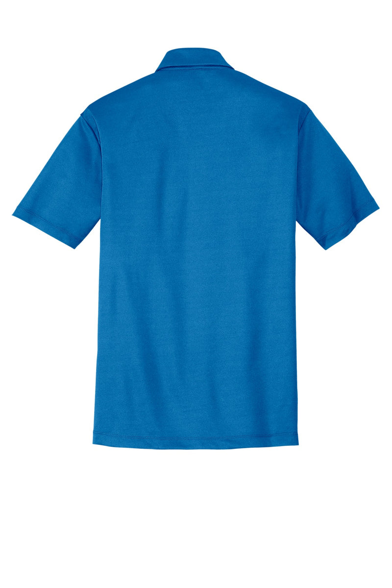 Port Authority Silk Touch Performance Pocket Polo - Brilliant Blue